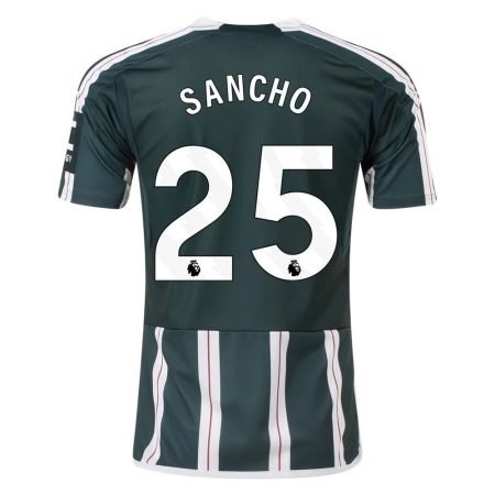 23/24 Manchester United #25 Jadon Sancho Away Jersey