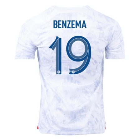 2022 Karim Benzema #19 France Away Jersey