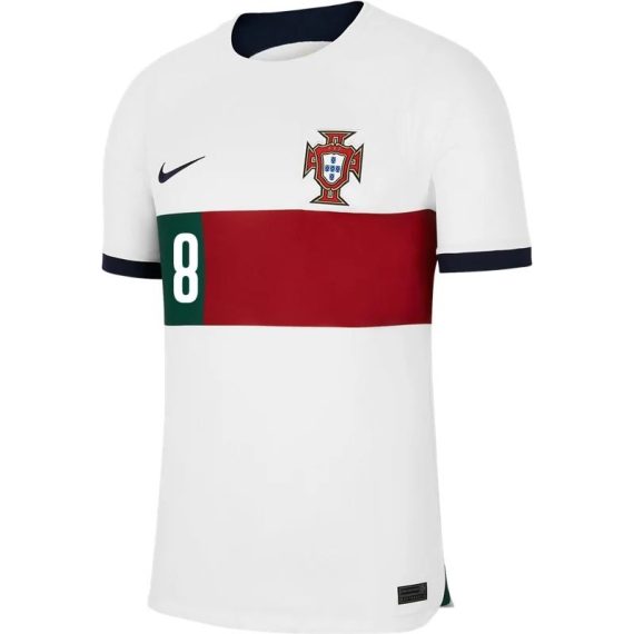 2022 Bruno Fernandes #8 Portugal Away Jersey