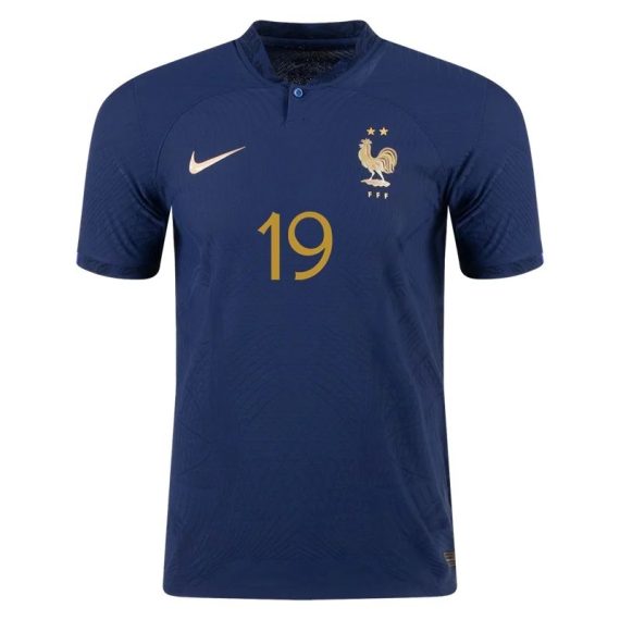 2022 Karim Benzema #19 France Home Jersey