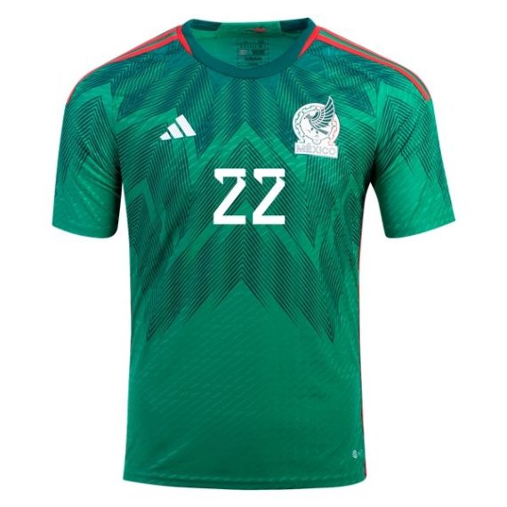 2022 Hirving Lozano #22 Mexico Home Jersey