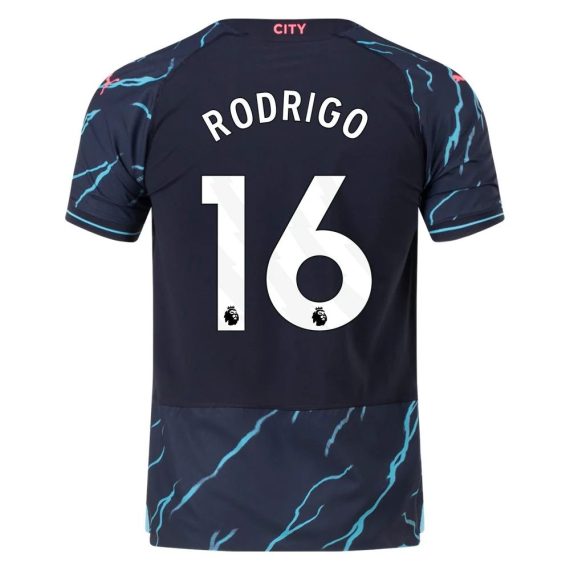 23/24 Manchester City #16 Rodrigo Third Jersey