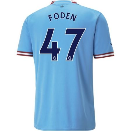 22/23 Phil Foden #47 Manchester City Home Jersey