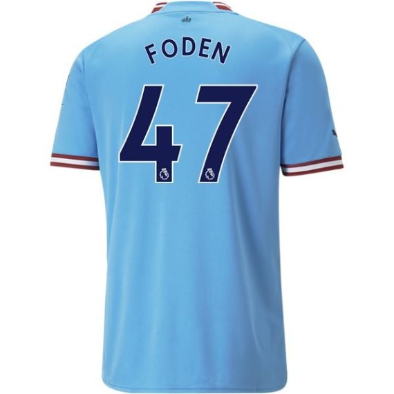 22/23 Phil Foden #47 Manchester City Home Jersey