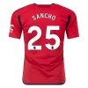 23/24 Manchester United #25 Jadon Sancho Home Jersey