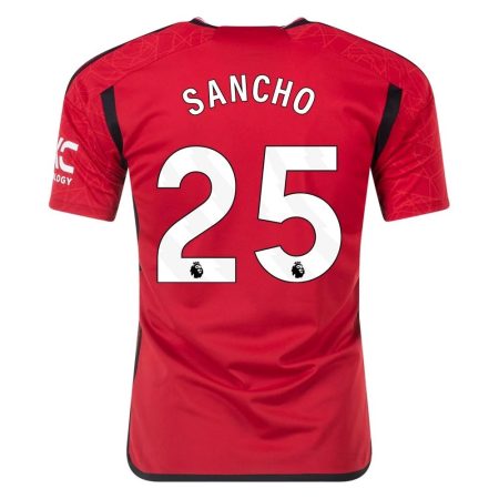 23/24 Manchester United #25 Jadon Sancho Home Jersey