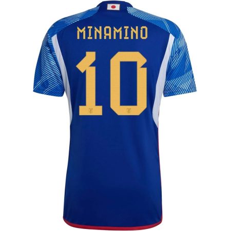 2022 Takumi Minamino #10 Japan Home Jersey