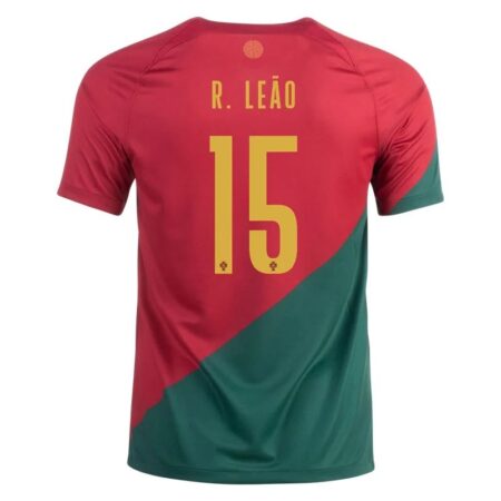 2022 Rafael Leao #15 Portugal Home Jersey
