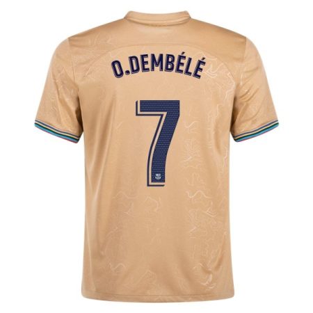 22/23 Ousmane Dembele #7 Barcelona Away Jersey