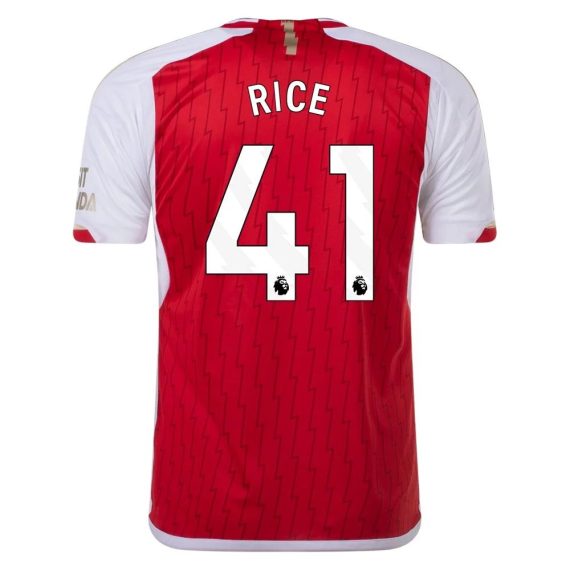 23/24 Arsenal #41 Declan Rice Home Jersey