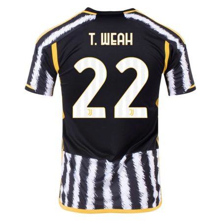 23/24 Juventus #22 Timothy Weah Home Jersey