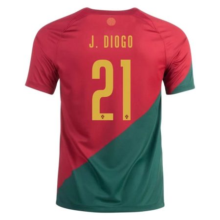2022 Diogo Jota #21 Portugal Home Jersey