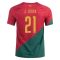 2022 Diogo Jota #21 Portugal Home Jersey