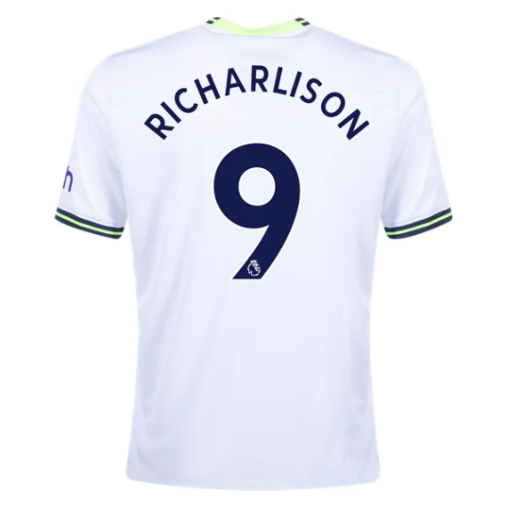 22/23 Richarlison #9 Tottenham Hotspur Home Jersey