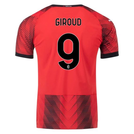 23/24 AC Milan #9 Olivier Giroud Home Jersey