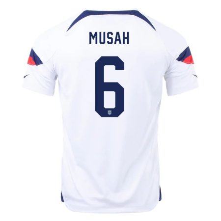 2022 Yunus Musah #6 USMNT Home Jersey