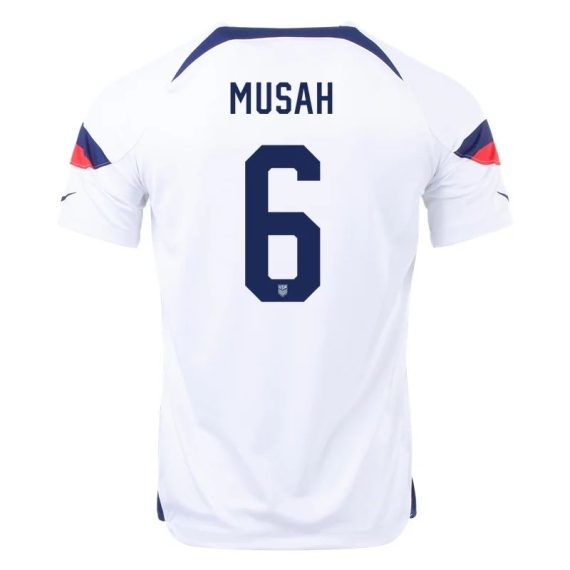 2022 Yunus Musah #6 USMNT Home Jersey