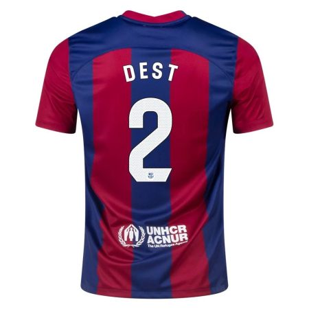 23/24 Barcelona #2 Sergino Dest Home Jersey