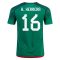 2022 Hector Herrera #16 Mexico Home Jersey