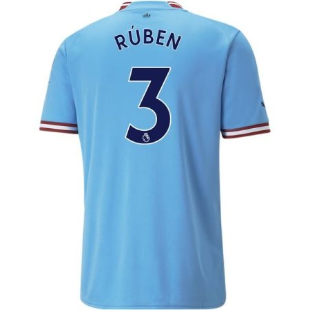 22/23 Ruben Dias #3 Manchester City Home Jersey