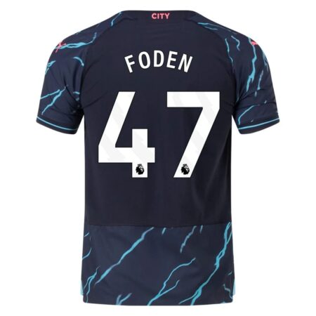 23/24 Manchester City #47 Phil Foden Third Jersey