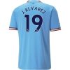 22/23 Julian Alvarez #19 Manchester City Home Jersey