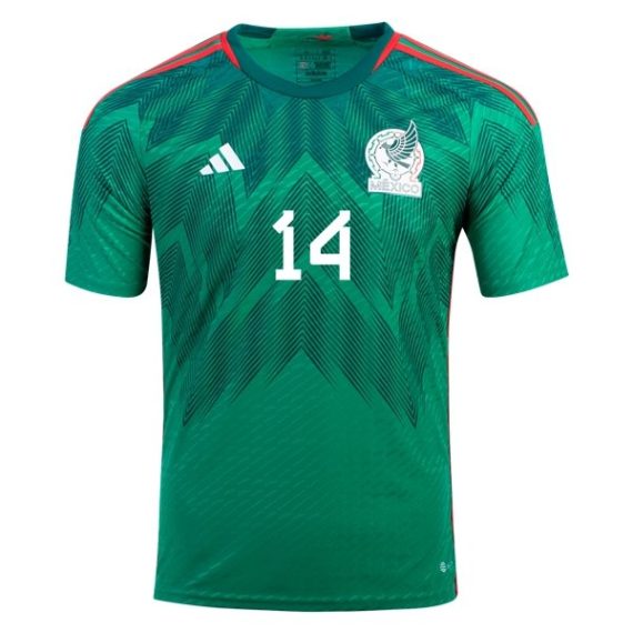 2022 Javier Hernandez Chicharito #14 Mexico Home Jersey