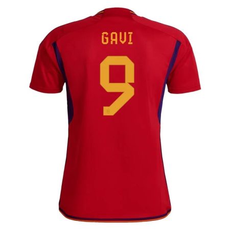 2022 Gavi #9 Spain Home Jersey