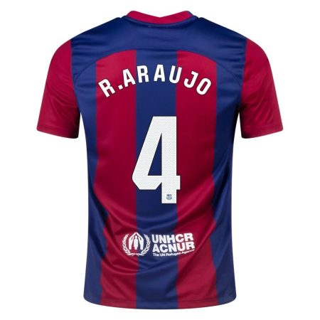 23/24 Barcelona #4 Ronald Araujo Home Jersey