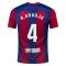 23/24 Barcelona #4 Ronald Araujo Home Jersey