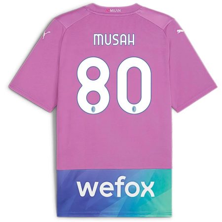 23/24 AC Milan #80 Yunus Musah Third Jersey
