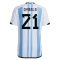 2022 Paulo Dybala #21 Argentina Home Jersey
