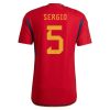 2022 Sergio Busquets #5 Spain Home Jersey