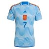 2022 Alvaro Morata #7 Spain Away Jersey