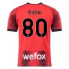 23/24 AC Milan #80 Yunus Musah Home Jersey