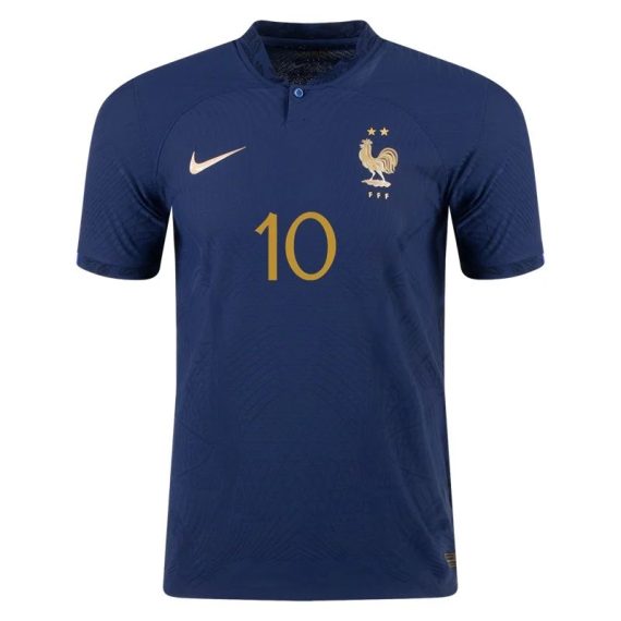 2022 Kylian Mbappe #10 France Home Jersey