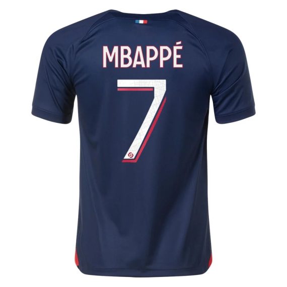 23/24 Paris Saint-Germain #7 Kylian Mbappe Home Jersey