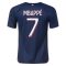 23/24 Paris Saint-Germain #7 Kylian Mbappe Home Jersey