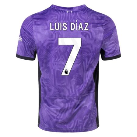 23/24 Liverpool #7 Luis Diaz Third Jersey