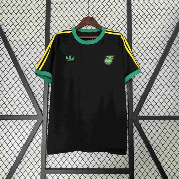 2024 Jamaica Training Wear Black Football Shirt