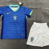 2024 Brazil Away Football Shirt Kids Size Suit