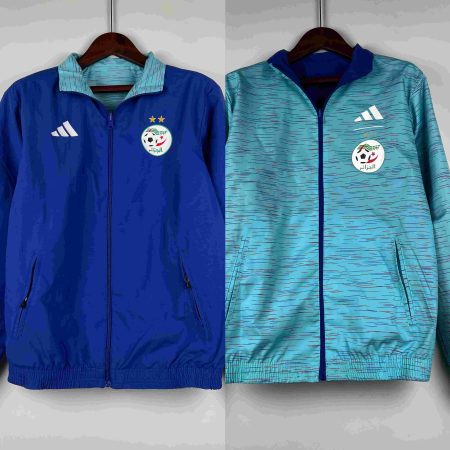 2023-2024 Algeria National Reversible Windbreaker Blue Soccer Jersey