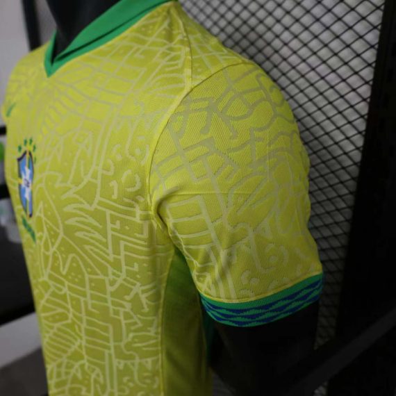 2024 Player Version Brazil Home Soccer Jersey