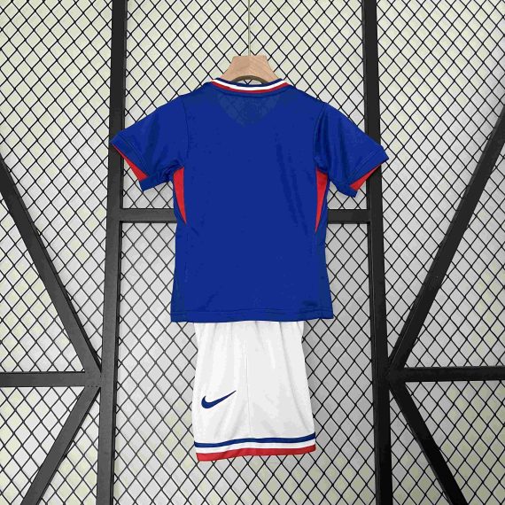 2024 France Home Football Shirt Kids Size Suit