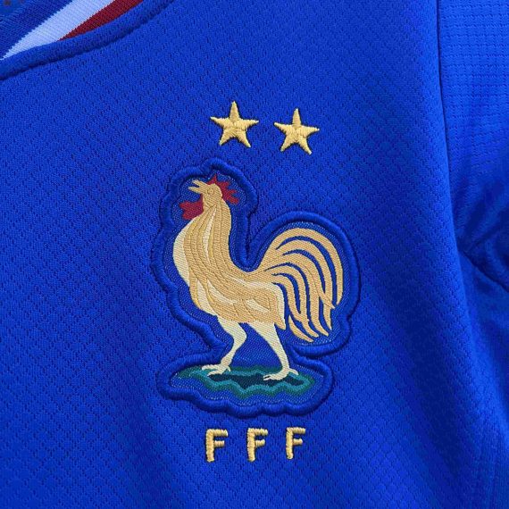 2024 France Home Football Shirt Kids Size Suit