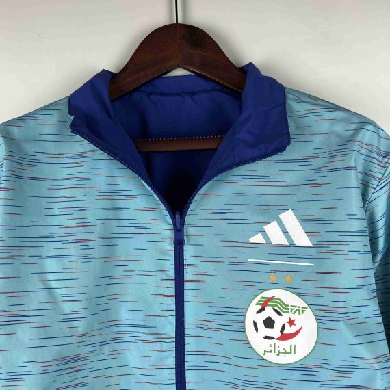 2023-2024 Algeria National Reversible Windbreaker Blue Soccer Jersey