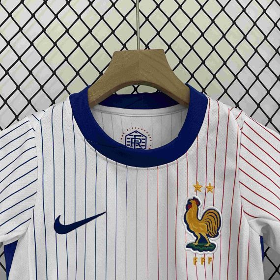 2024 France Away Football Shirt Kids Size Suit