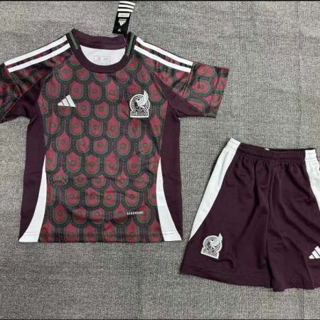 2024 Mexico National Home Football Shirt Kids Size Suit