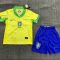 2024 Brazil Home Football Shirt Kids Size Suit