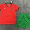 2024 Portugal Home Football Shirt Kids Size Suit